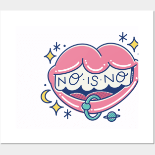 No is no mouth Posters and Art